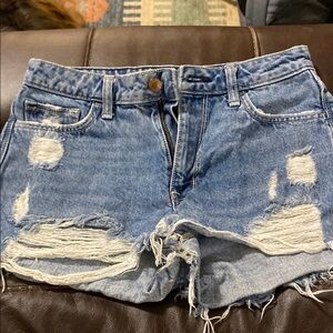 Denim Distressed Women's Shorts